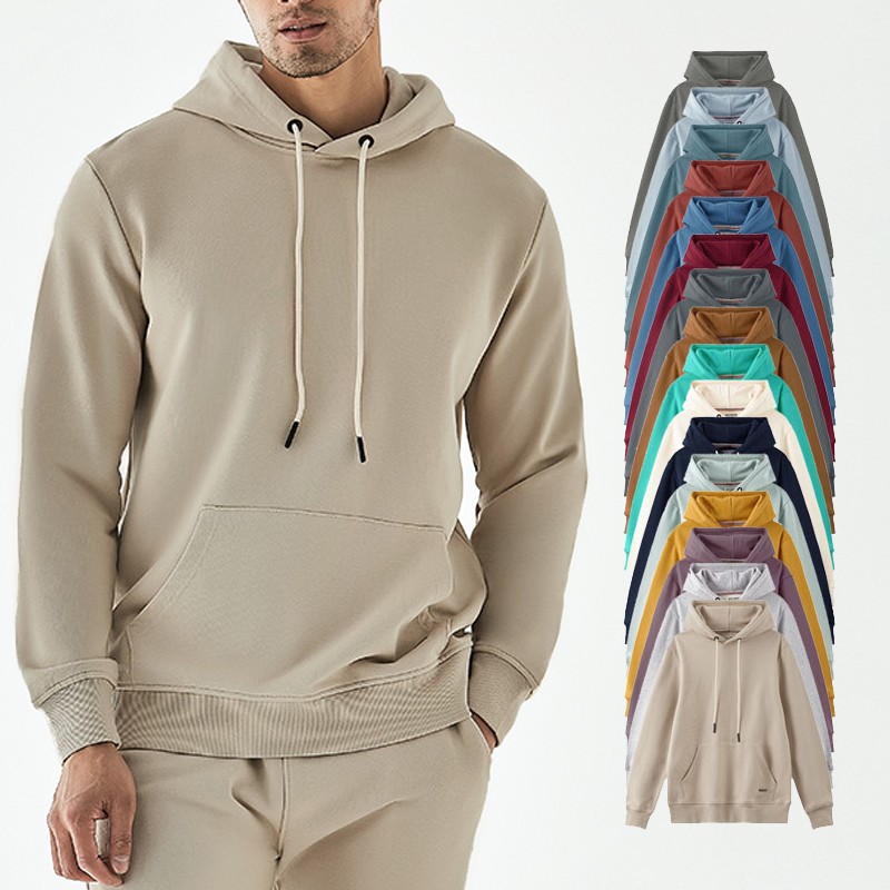 Cotton Hoodies Manufacturer - 360G Heavyweight 100% Cotton Hoodie 17 Colors Unisex Pullover