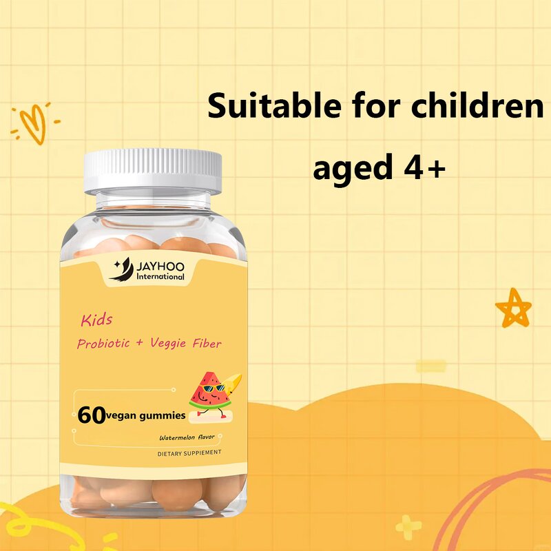 Children's Probiotics Gummies Manufacturer - Vegetarian Dietary Fiber with Vitamin C for Digestion Support