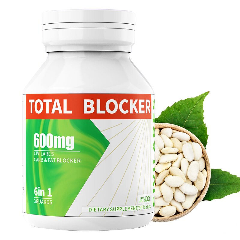 Slimming Tablets Manufacturer - Private Label 6-in-1 Carb & Fat Blocker with White Kidney Bean