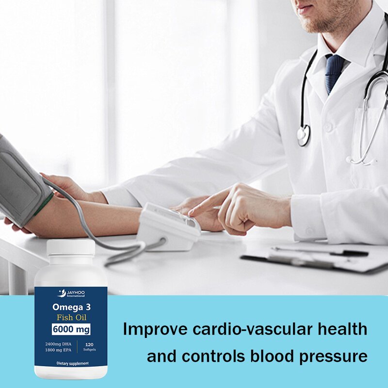 Fish Oil Supplement Manufacturer - 6000mg Omega 3 with EPA & DHA for Adults, Non-GMO