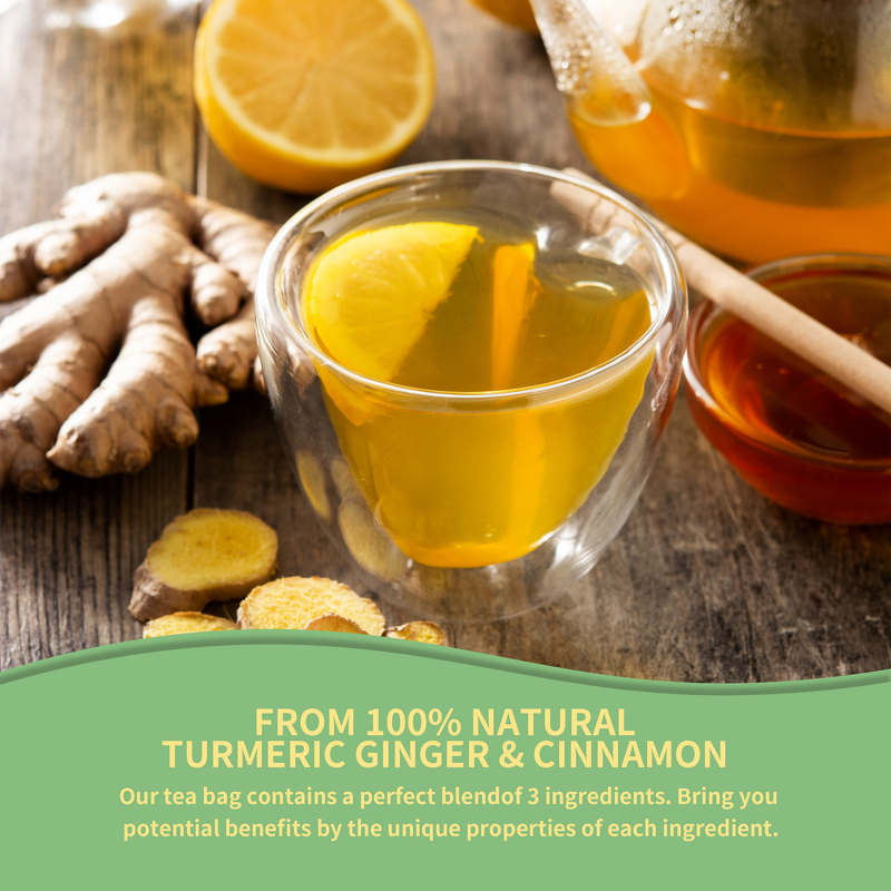 Turmeric Ginger Cinnamon Tea Manufacturer - Eco-Friendly Tea Bags for Digestion & Wellness Support