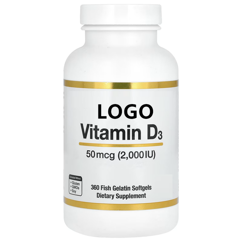 Vitamin D3 Softgel Manufacturer - 360 IU Fish Gelatin Capsules for Bone & Immune Health