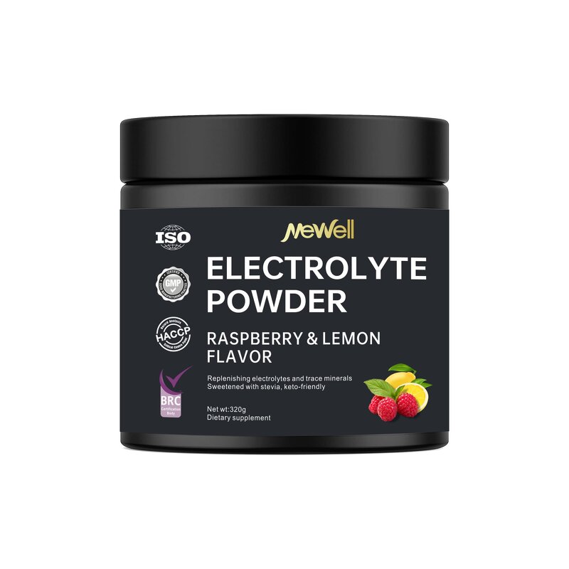 Keto Electrolyte Powder Manufacturer - Raspberry Lemon Flavor with 1000mg Potassium Hydration Mix