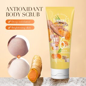 Turmeric Ginger Scrub Manufacturer - 180g for Keratosis Pilaris & Skin Softening