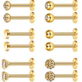 Piercing Jewelry Set Supplier - 316L Stainless Steel Ear Lips Tongue Set