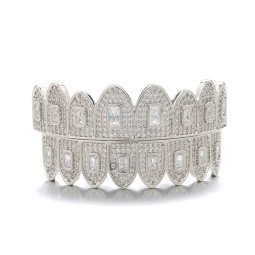 Teeth Grillz Manufacturer - Top Bottom Diamond Zircon Body Jewelry