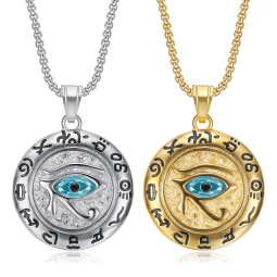 Eye of Horus Factory - Titanium Steel Gold Plated Hip Hop Pendant