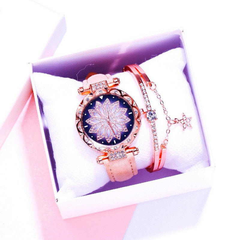 Wrist Watch Supplier - Flower Diamond Iced Out Multiple Colors Watch