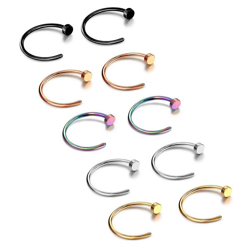 Titanium Steel Piercing Supplier - 316L Stainless Steel Nose Ring