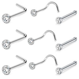 Nose Piercing Jewelry Factory - Ring Shape Silver Nose Ring