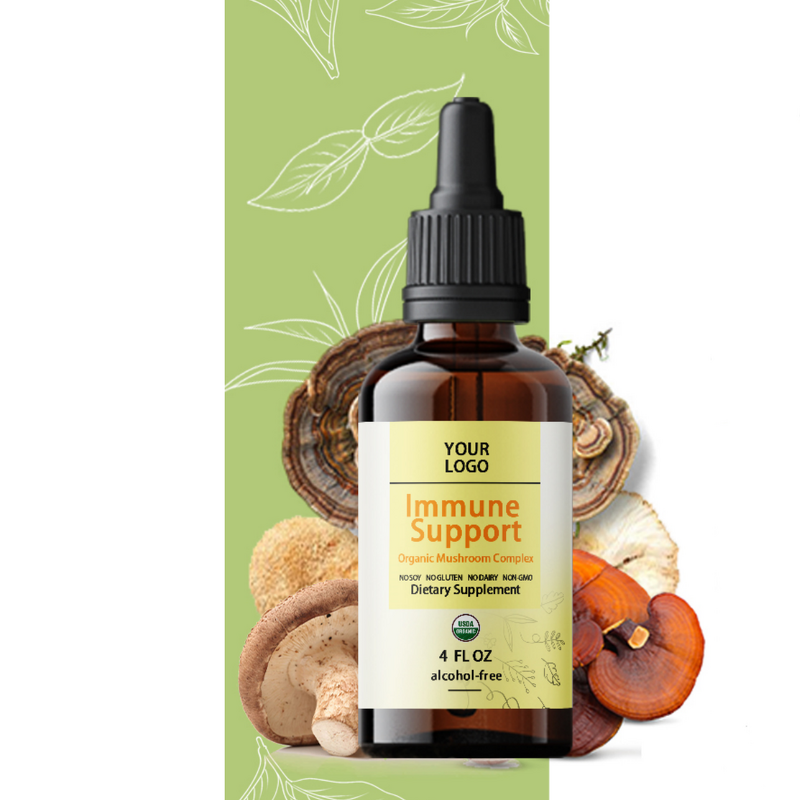 Mushroom Complex Liquid Extract - Lions Mane for Immune Support & Brain Boost Tincture