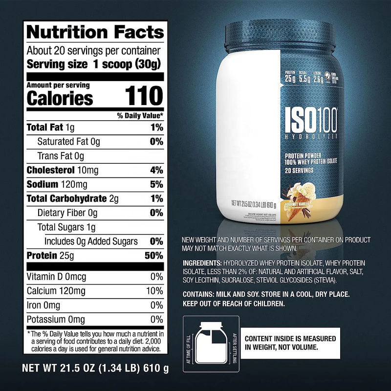 Whey Protein Isolate Manufacturer - Adult Sports Nutrition Supplement