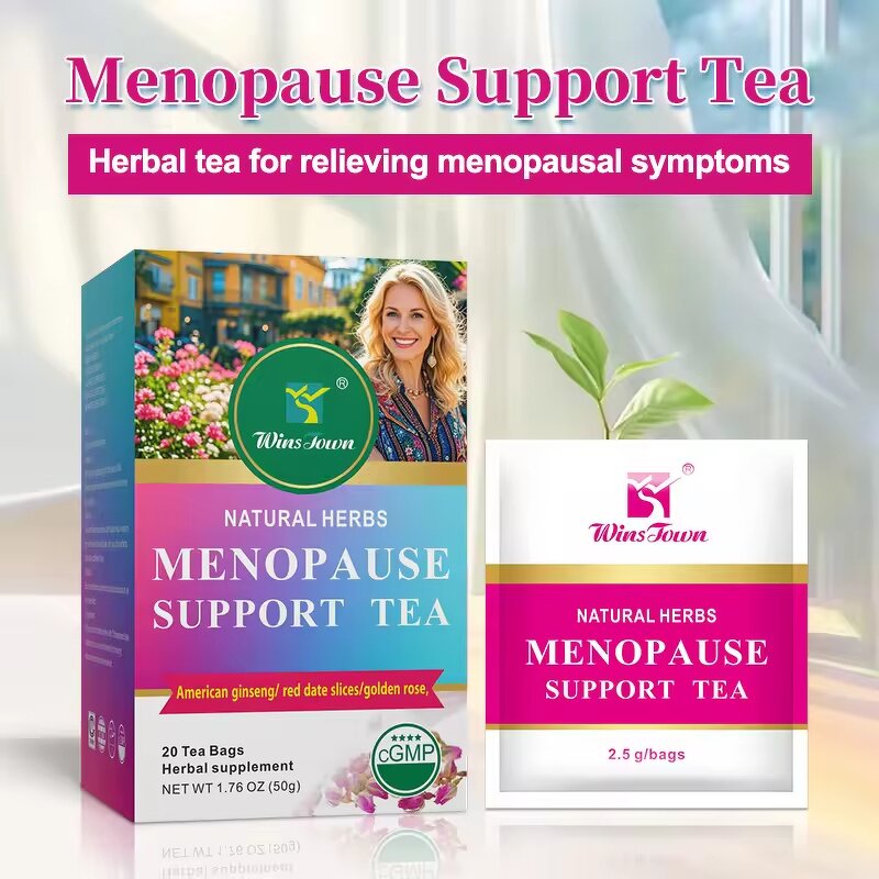 Menopause Wellness Tea for Women - Herbal Supplement for Hormonal Balance & Emotional Support