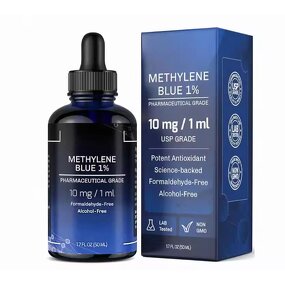 Methylen Blue Liquid Drops Manufacturer - Custom Private Label 60ML 1% for Brain Health Support