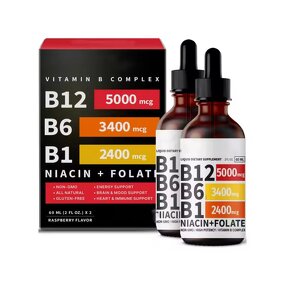 Vitamin B12 Liquid Drops Manufacturer - OEM Label, B6 Supplement for Adult Immune Health Support