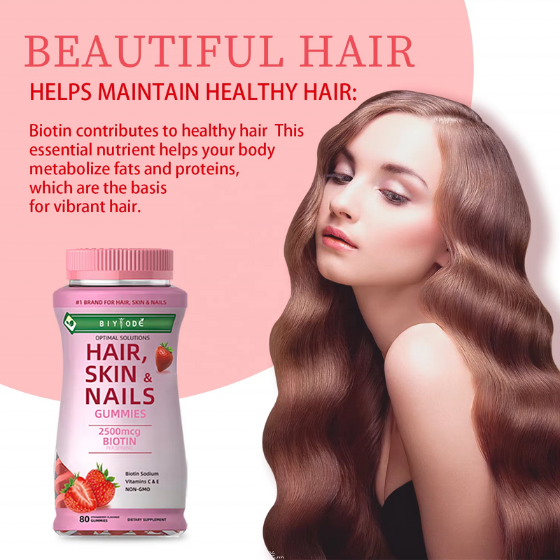 Biotin Supplement Gummies Manufacturer - Vegan Vitamin for Hair Skin & Nails for Adults