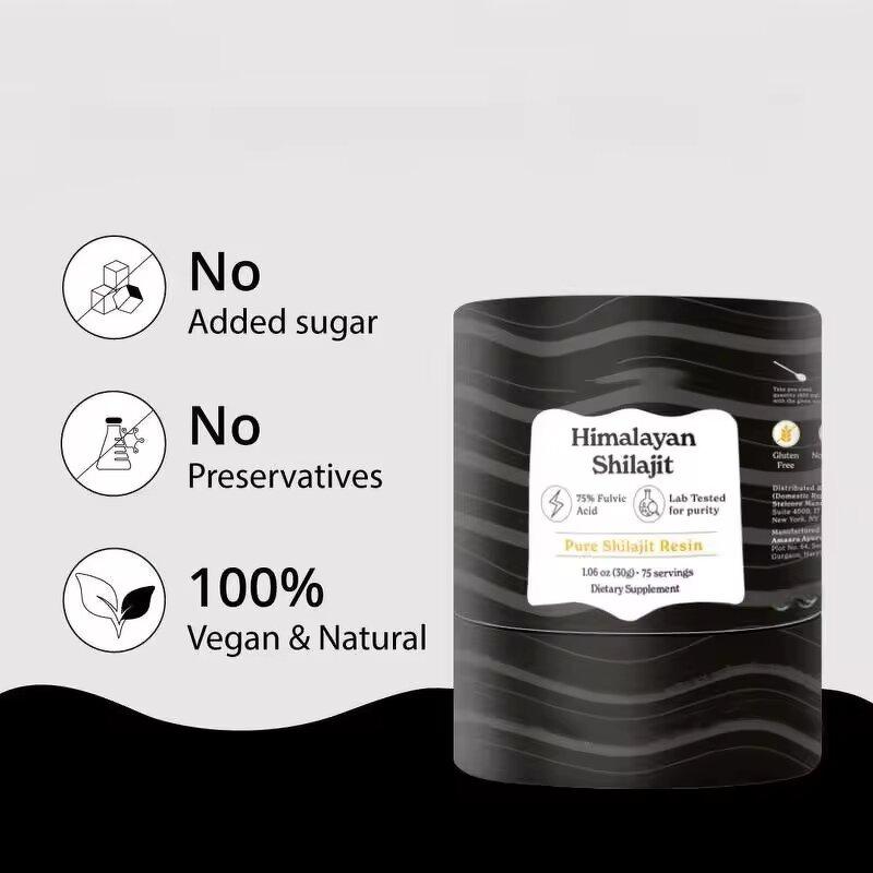 Shilajit Resin Manufacturer - Himalayan Black Shilajit Paste, 80% Fulvic Acid for Energy Boost