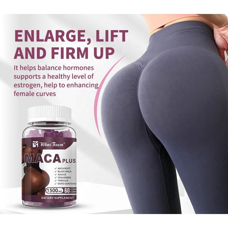 Maca Gummies Manufacturer - Private Label Butt & Hip Enlargement Supplement with Black Maca
