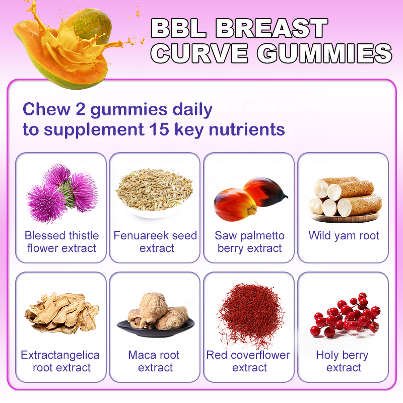 BBL Gummies Manufacturer - Private Label & OEM for Adult Breast and Hip Enhancement