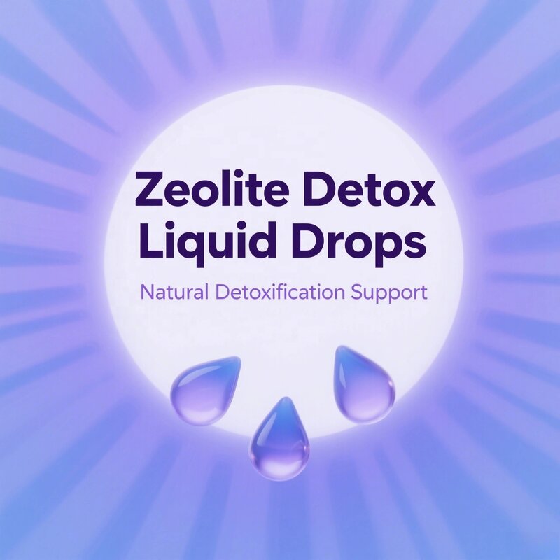 Zeolite Detox Drops Manufacturer - Natural Ingredients for Adults with Methyl B12 & Vitamin D3