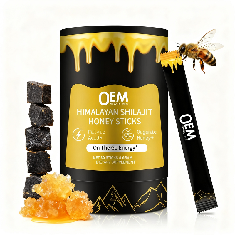 Himalayan Shilajit Resin Manufacturer - Pure Shilajit Honey Sticks with Organic Herbs for Energy Support