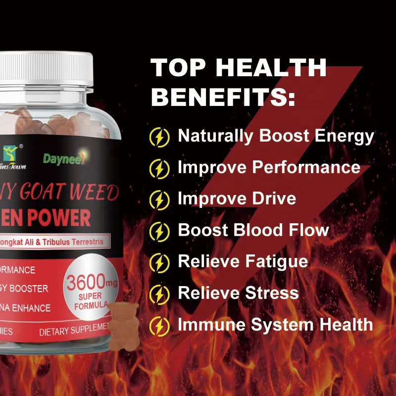 Men's Horny Goat Weed Energy Gummies Manufacturer - OEM/ODM Custom for Adults