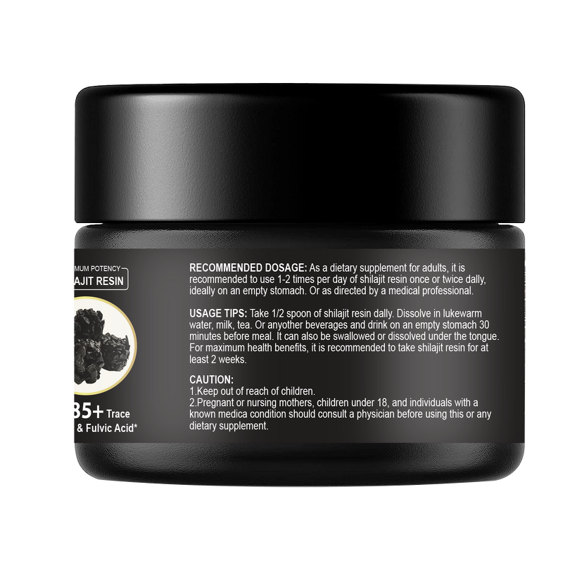 Organic Shilajit Resin Manufacturer - Pure Himalayan Herbal Extract with Vitamins and Minerals