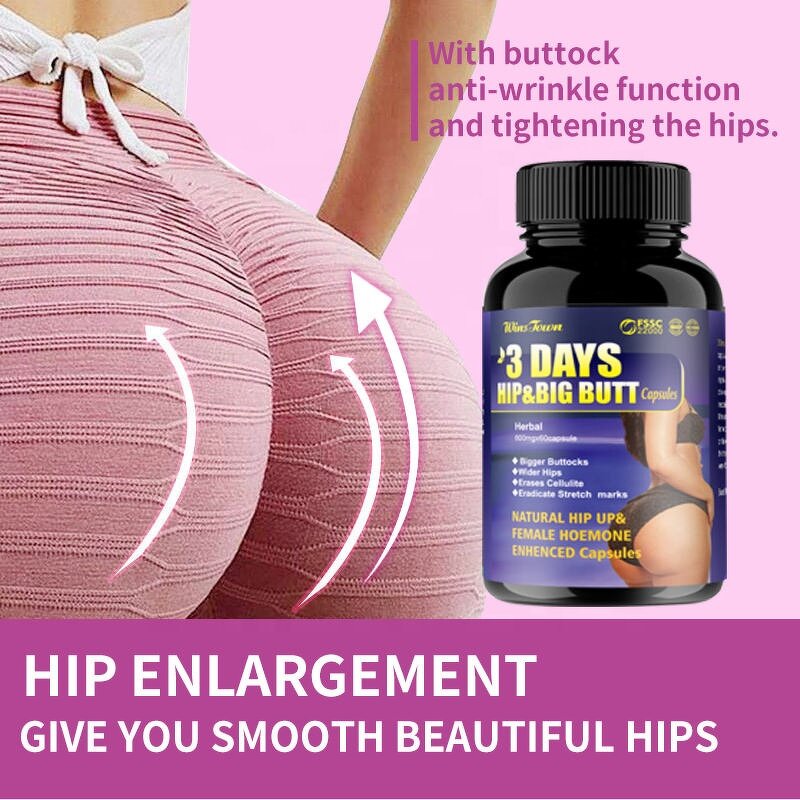 Butt Enhancement Capsules Manufacturer - Glute Growth & Firming Supplement for Hip Lift