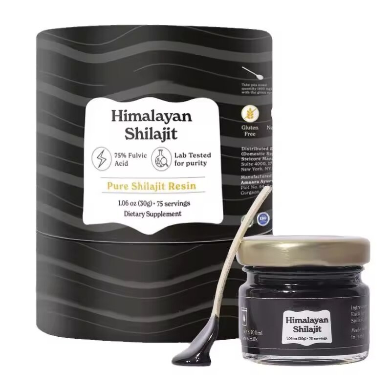 Shilajit Resin Manufacturer - Himalayan Black Shilajit Paste, 80% Fulvic Acid for Energy Boost