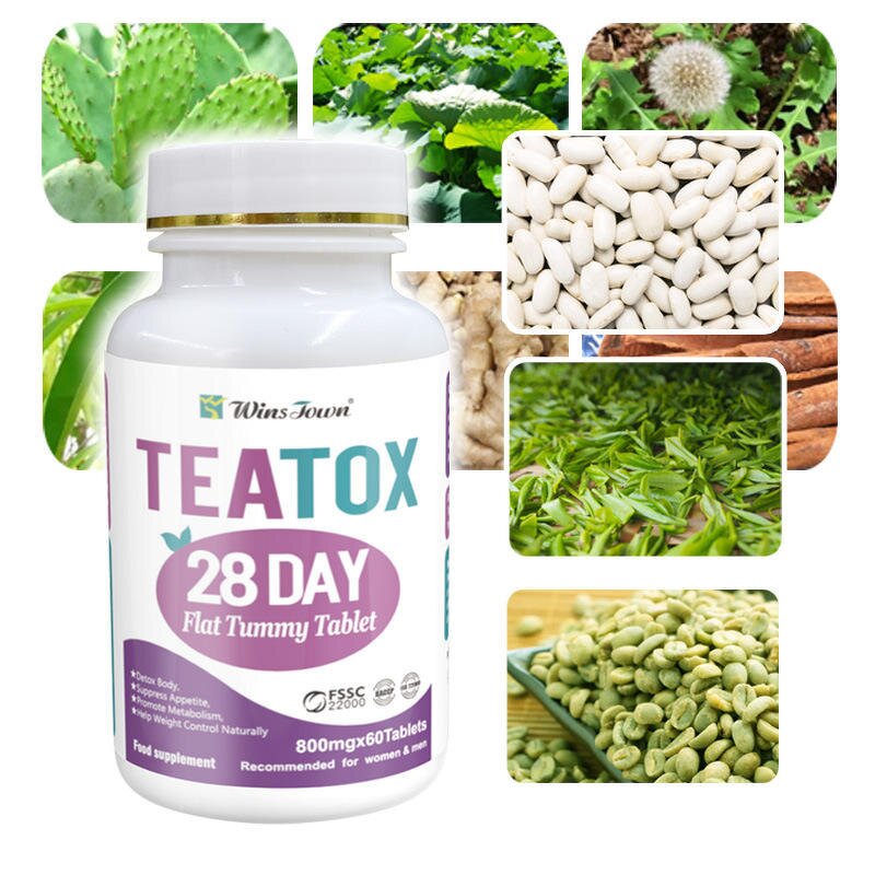 Teatox Chewable Tablets Manufacturer - 28 Day Herbal Dietary Supplement for Adult Belly Fat Detox