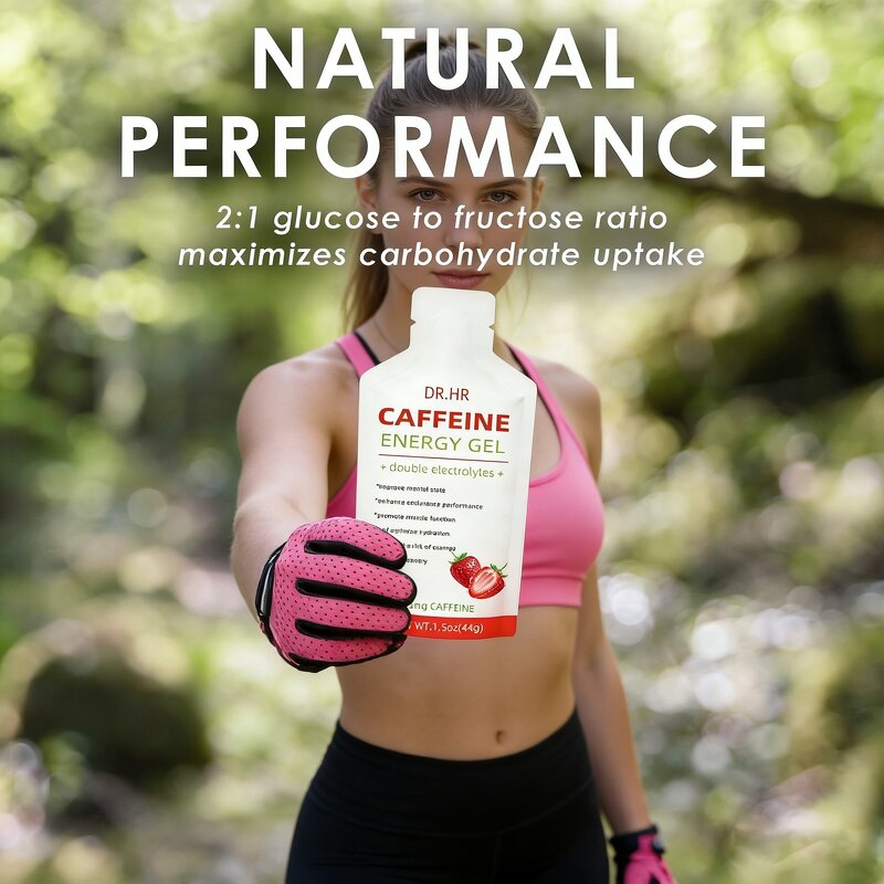 Pre-Workout Energy Gel Manufacturer - 25mg Caffeine Oral Liquid Sport Nutrition Supplement