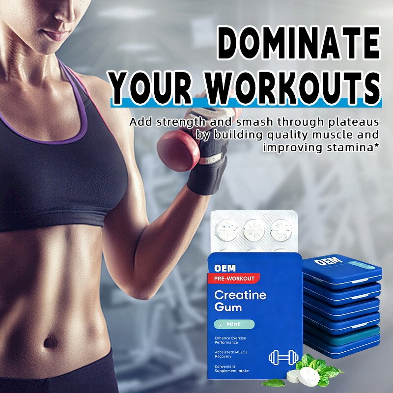 Coffee Sports Gum Manufacturer - Private Label Energy Chewing Gum for Workouts