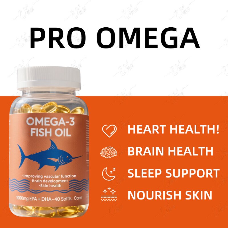 Fish Oil Softgel Manufacturer - Omega-3 EPA DHA for Immune, Brain & Heart Health Support