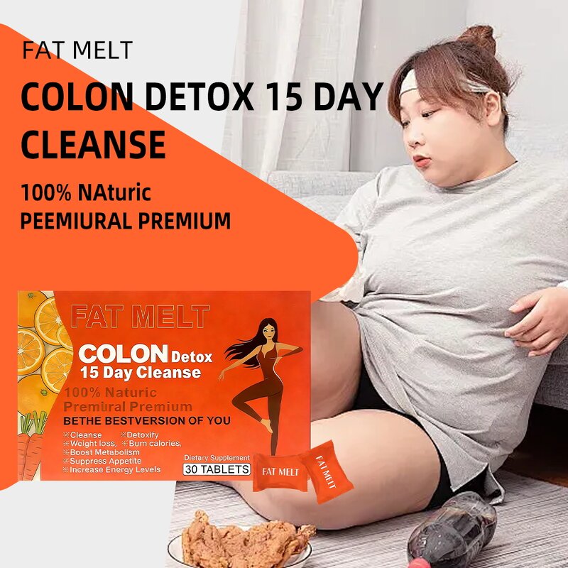 Herbal Slimming Tablets Manufacturer - 15-Day Detox Colon Cleanse Peach Flavor Fat Burner
