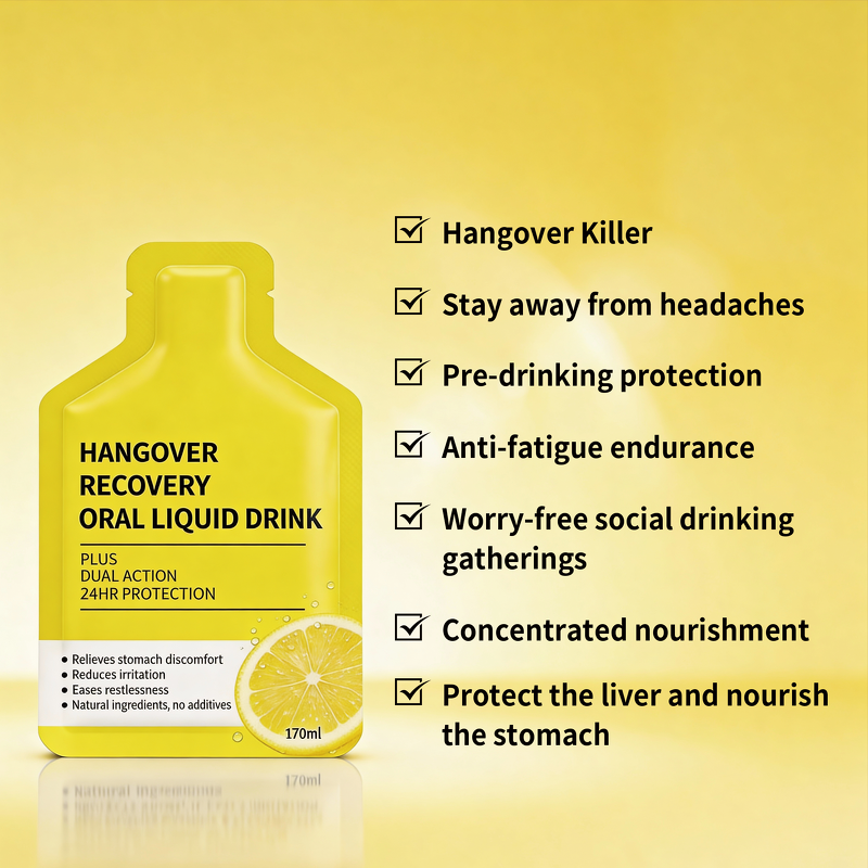 Hangover Recovery Oral Liquid Drink Manufacturer - Relieves Stomach Discomfort, Reduces Irritation