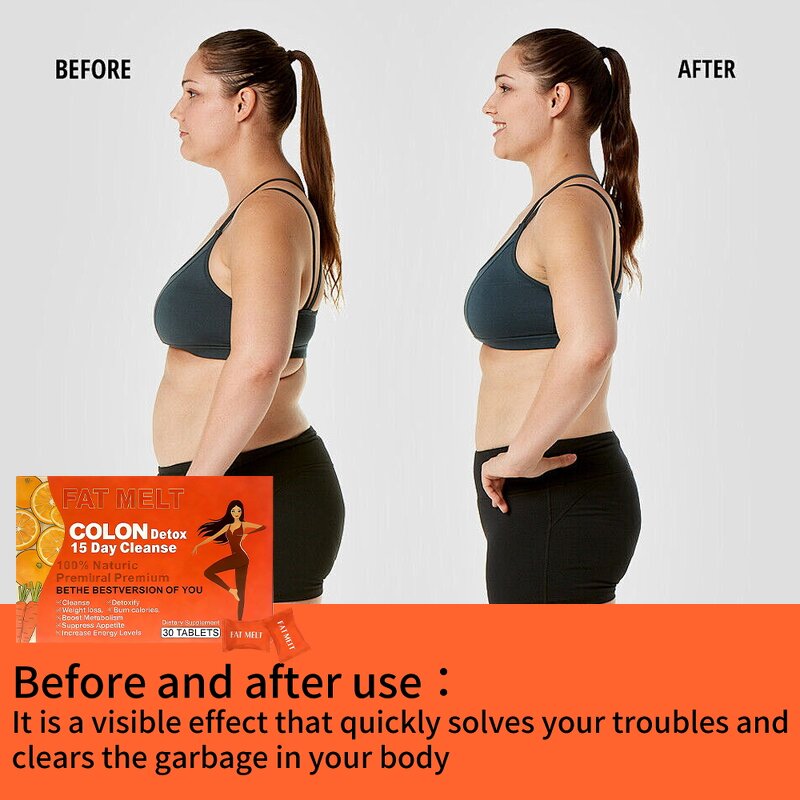 Herbal Slimming Tablets Manufacturer - 15-Day Detox Colon Cleanse Peach Flavor Fat Burner