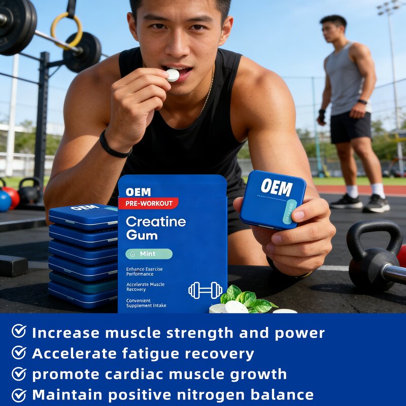 Coffee Sports Gum Manufacturer - Private Label Energy Chewing Gum for Workouts