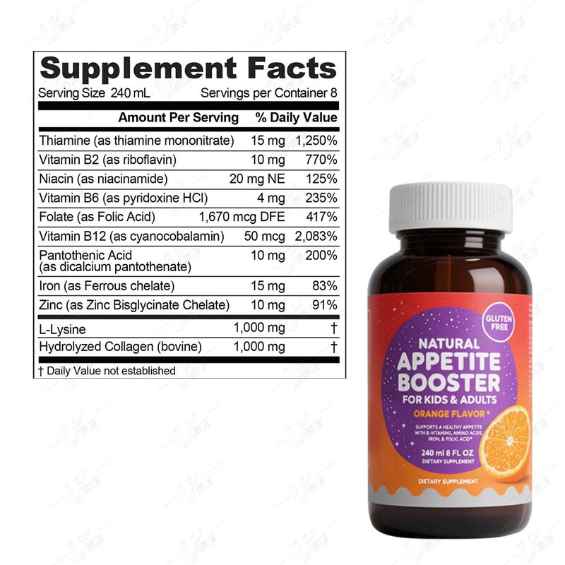 Weight Gain Oral Liquid Manufacturer - Custom Orange Flavor with Balanced Nutrition