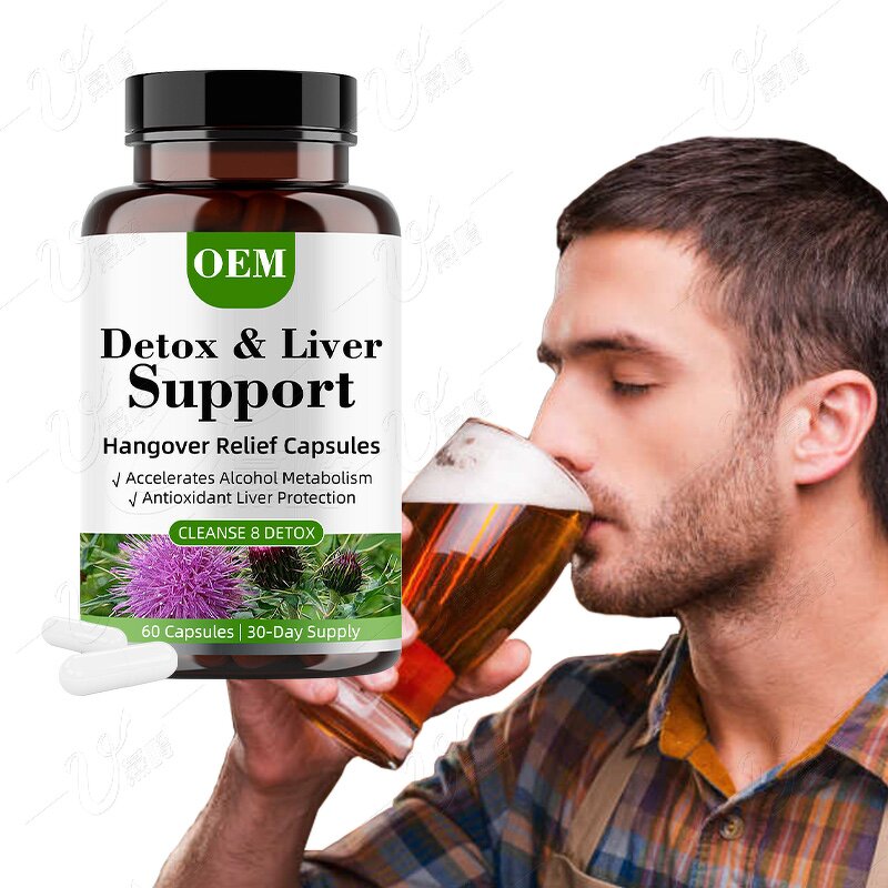 Hangover Capsules Manufacturer - Fast Acting with Milk Thistle, B Complex & Herbal Extracts, OEM Supply