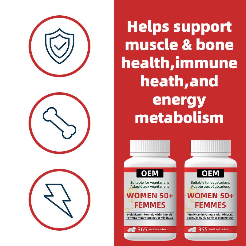 Multivitamin Capsules Manufacturer - For Women Over 40 with Calcium, Vitamin D & Antioxidants