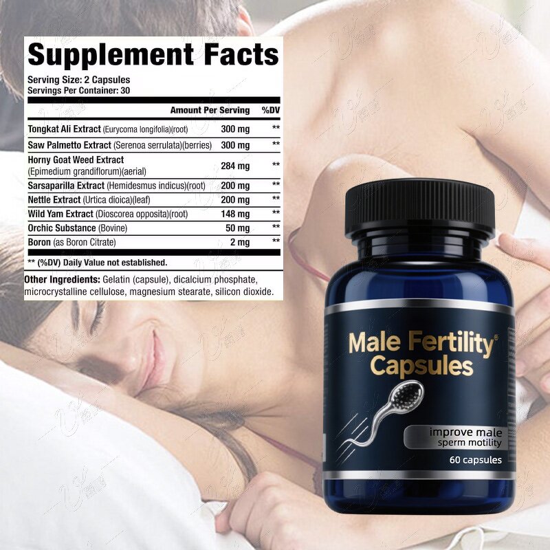 Private Label Male Fertility Capsules Manufacturer - For Sperm Health and Reproductive Support