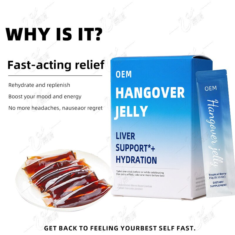 Hangover Jelly Manufacturer - Private Label Fast Acting Formula with Natural Ingredients