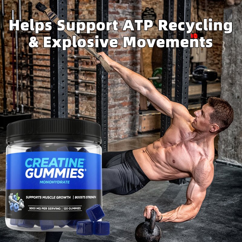 Creatine Gummies Manufacturer - Private Label, Sugar Free 5000mg Monohydrate for Workout
