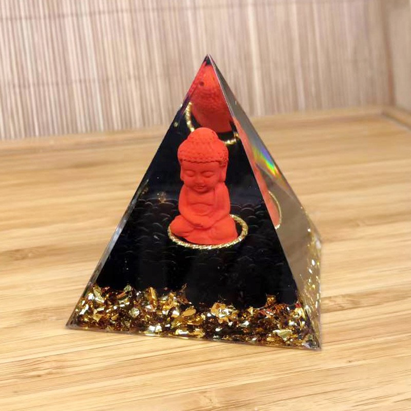 Meditation Pyramid Factory - High Quality Baby Buddha Crystal Carvings Resin Pyramid