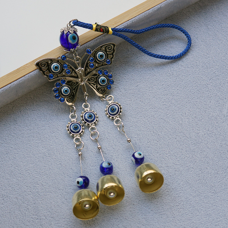 Evil Eye Ornaments Supplier - Hot Sale Evil Eye Wind Chimes Turkish Blue Eye Wall Decor