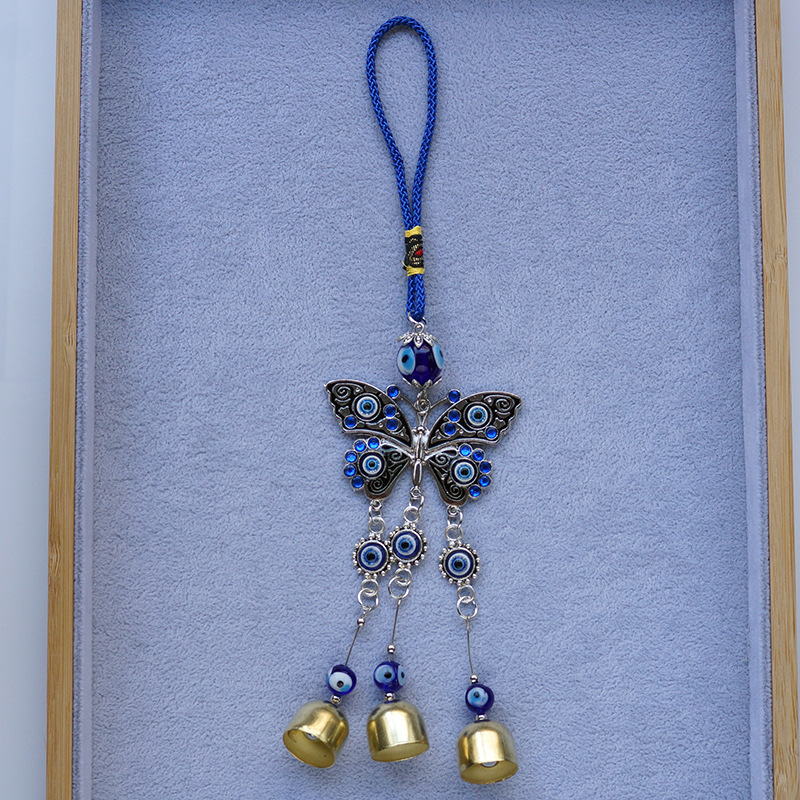 Evil Eye Ornaments Supplier - Hot Sale Evil Eye Wind Chimes Turkish Blue Eye Wall Decor