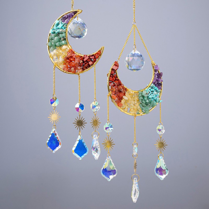 Crystal Wind Chimes Factory - Natural Chakra Stone Gravel Wind Chime Quartz Chips