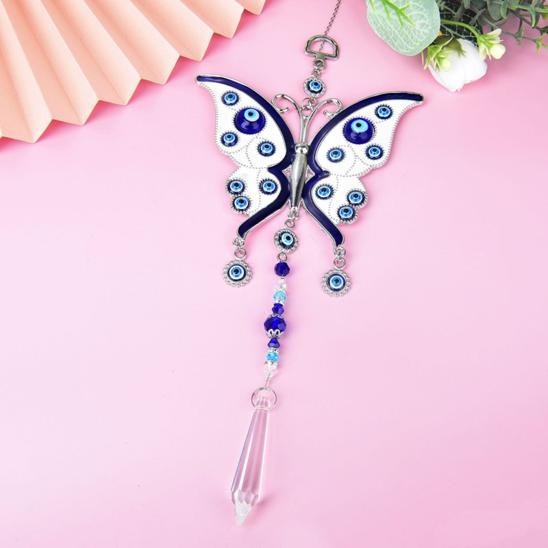 Sun Catcher Supplier - Hot-Sale Turkish Blue Evil Eye Hanging Crystal Wall Hanging