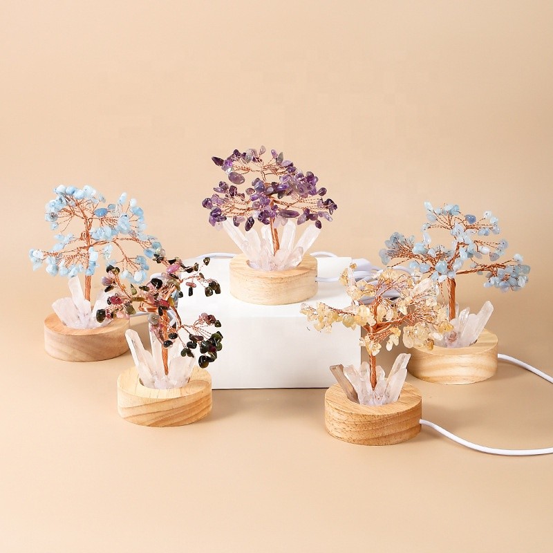 Money Tree Lamp Manufacturer - New Arrivals Natural Hand Made Amethyst Crystal Tree Light