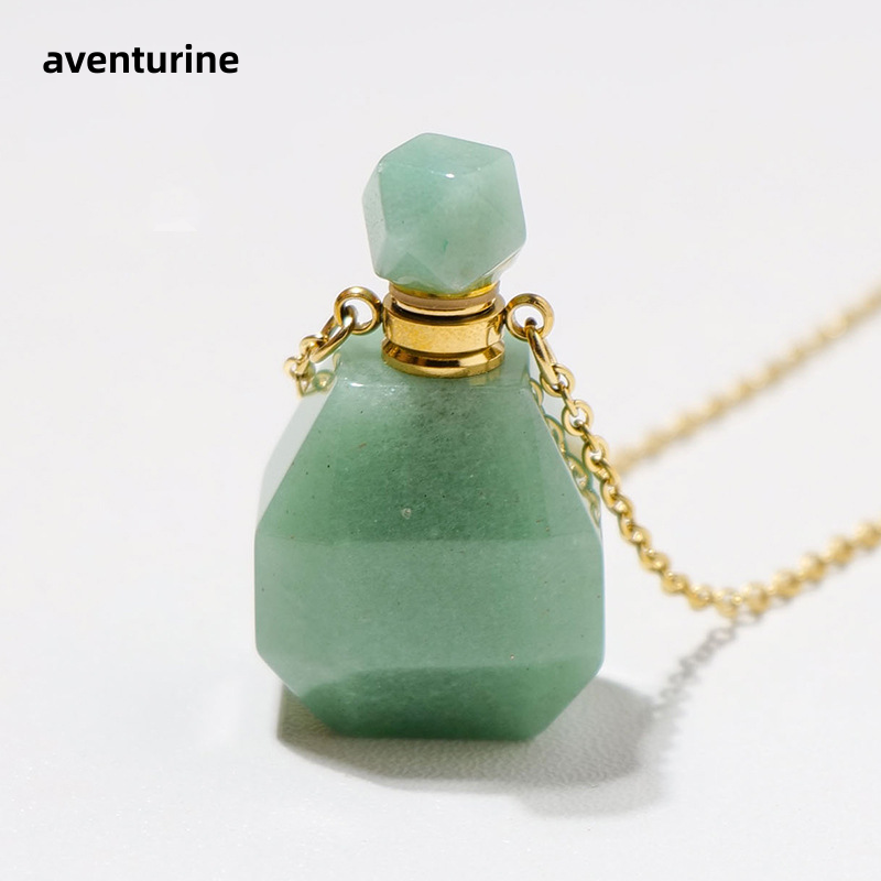 Perfume Bottle Pendant Manufacturer - Wholesale Tiger Eye Amethyst Natural Stone Mini